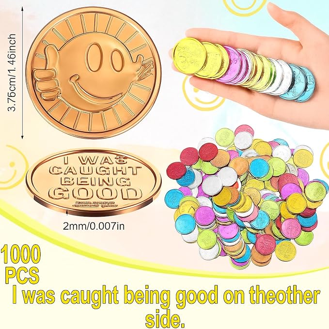 Jerify 1000 Pcs I was Caught Being Good Coins - Image 2