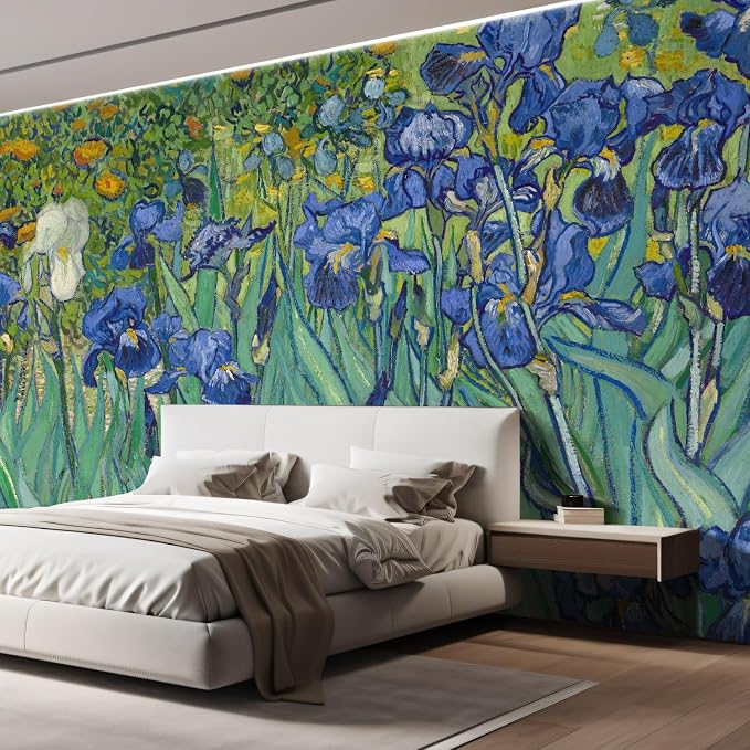 wall26 Irises by Vincent Van Gogh Dutch Impressionism 20th Century Artist Peel - Image 4
