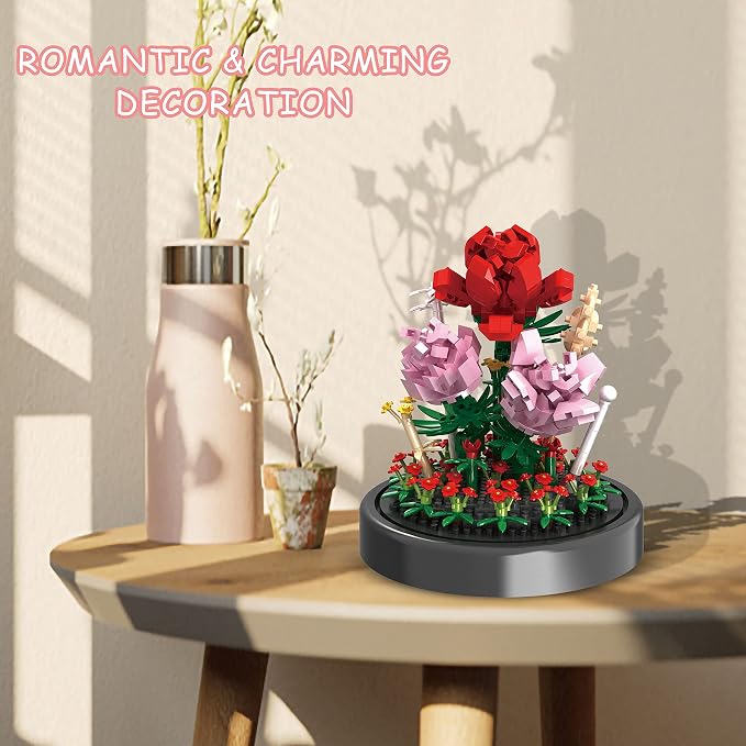 Flower Bouquet Building Kit, Forever Rose Decorated Flower - Image 5