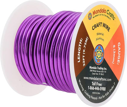 Mandala Crafts 8 Gauge Anodized Aluminum Craft Wire - Image 2