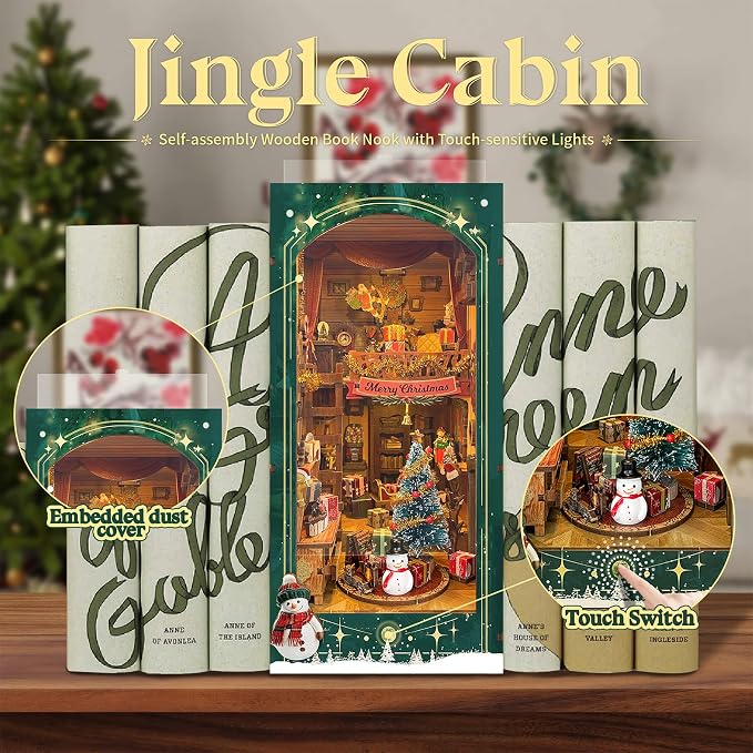 Miniature Book Nook Kit Christmas Book Nooks - Image 2