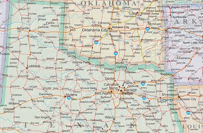 24x36 United States, USA US Executive Wall Map Poster Mural - Image 2
