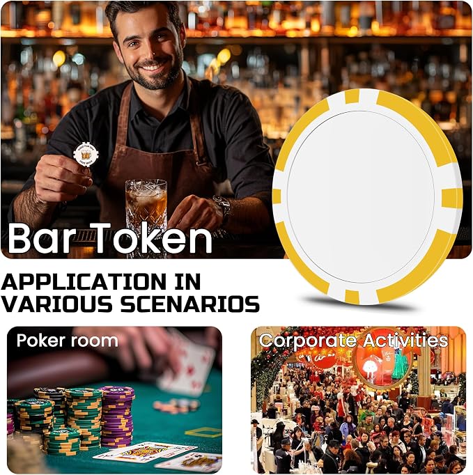 50 Custom Poker Chips, Personalized - Image 5