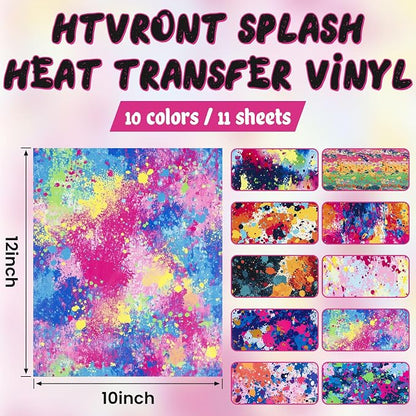 HTVRONT Splatter Heat Transfer Vinyl - Image 2