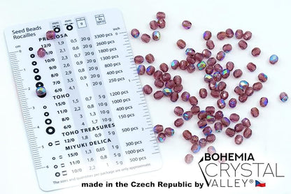 100pcs of Faceted Fire Polished Pressed Czech Glass Beads 4mm, Amethyst AB - Image 2