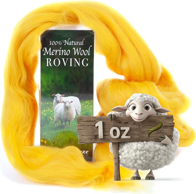 Desert Breeze Distributing 100% Natural Merino Wool Roving by DesertBreezeDistributing