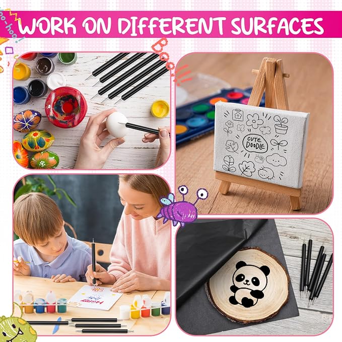 Ashmacdo 30 Pcs Dotting Tools for Painting, Ball Embossing Stylus for Transfer - Image 3