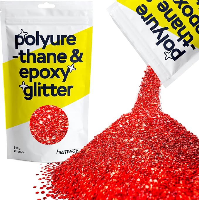 Hemway Polyurethane & Epoxy Resin Glitter 100g / 3.5oz Metallic Crystal Flake by Hemway