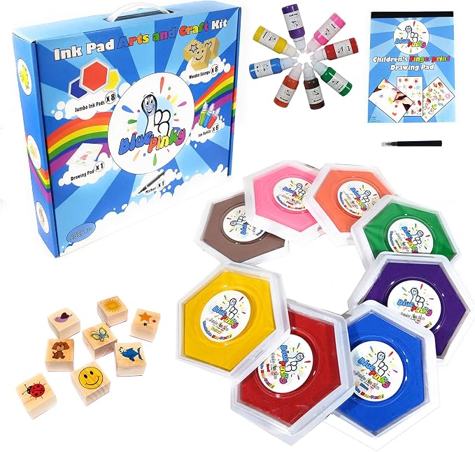 Washable Stamp Pads for Kids Arts and Crafts Jumbo Non-Toxic Ink by Unknown