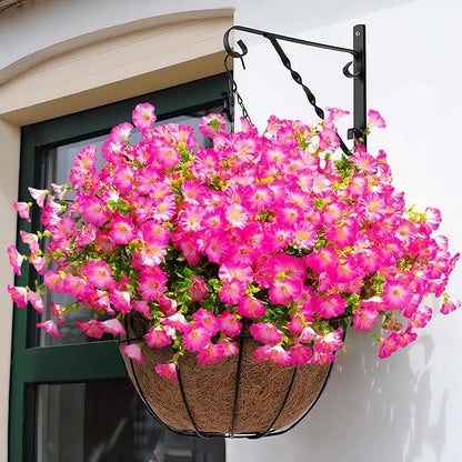 Artificial Flowers Fake Plants for Outdoor Indoor Decoration, 16 Bundles UV - Image 4