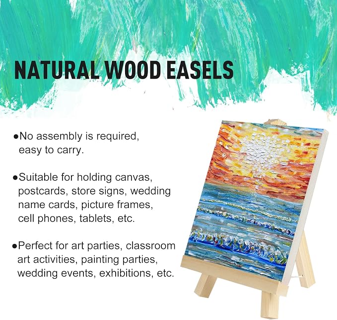 Kinlink 9 Inch Tall Wood Easels - Image 2