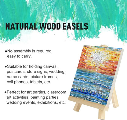 Kinlink 9 Inch Tall Wood Easels - Image 2