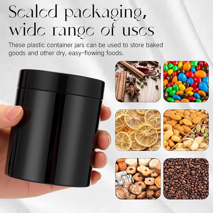 SATINIOR 12 Pack 8 oz Plastic Container Jars - Image 5