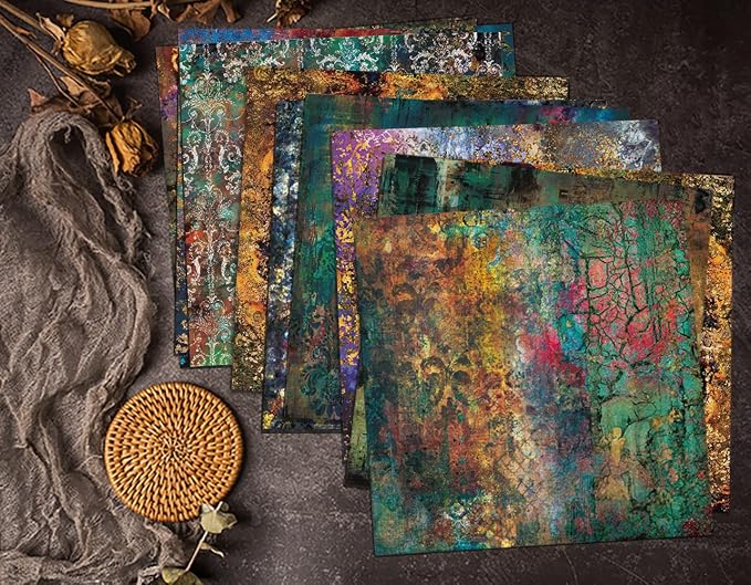Scrapbook Paper Pad, 24 Sheets Mixture Colored Paper, Scrapbooking Supplies - Image 5