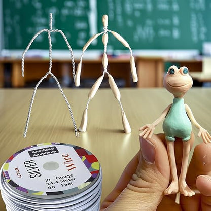 UTILE Armature Aluminum Wire 80 ft 10 Gauge 3.2 mm Anodized Craft Bendable Wire - Image 8