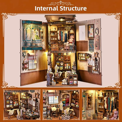 Book Nook Kit - Sewing Room DIY Miniature House Dollhouse Kit - Image 3