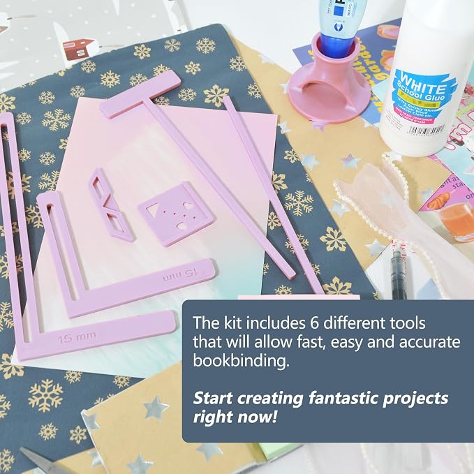 UPTTHOW 6Pcs Bookbinding Easy Scrapbooking Tool - Image 3