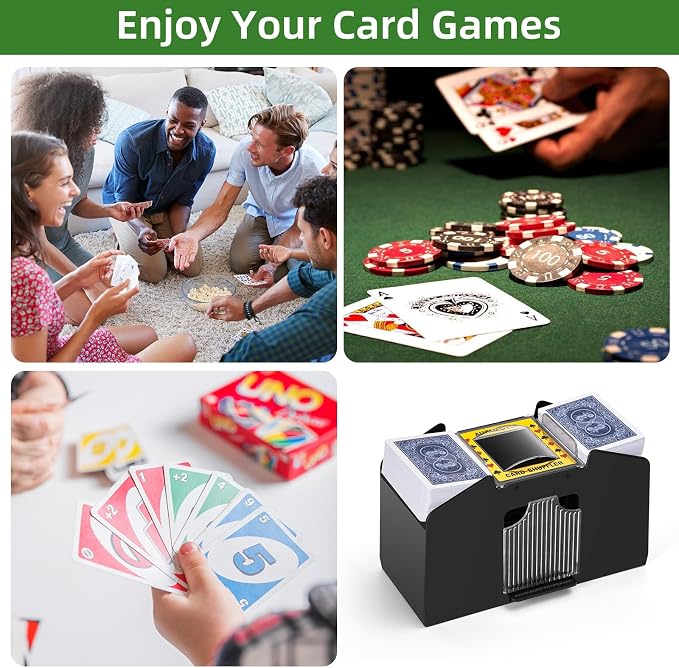 Automatic Card Shuffler 1/2/4/6 Decks, Battery Operated Electric Playing Card - Image 6