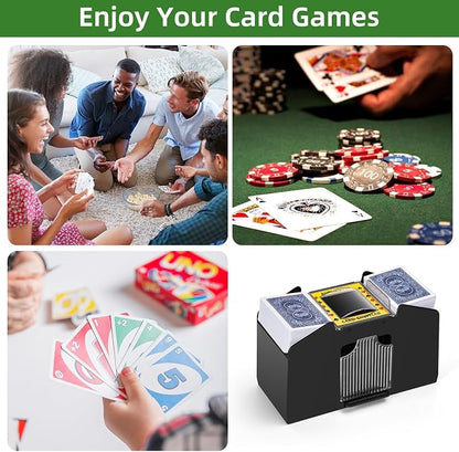 Automatic Card Shuffler 1/2/4/6 Decks, Battery Operated Electric Playing Card - Image 6