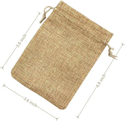 Palmhomee Pack Of 25 Burlap Gift Bags - Image 3
