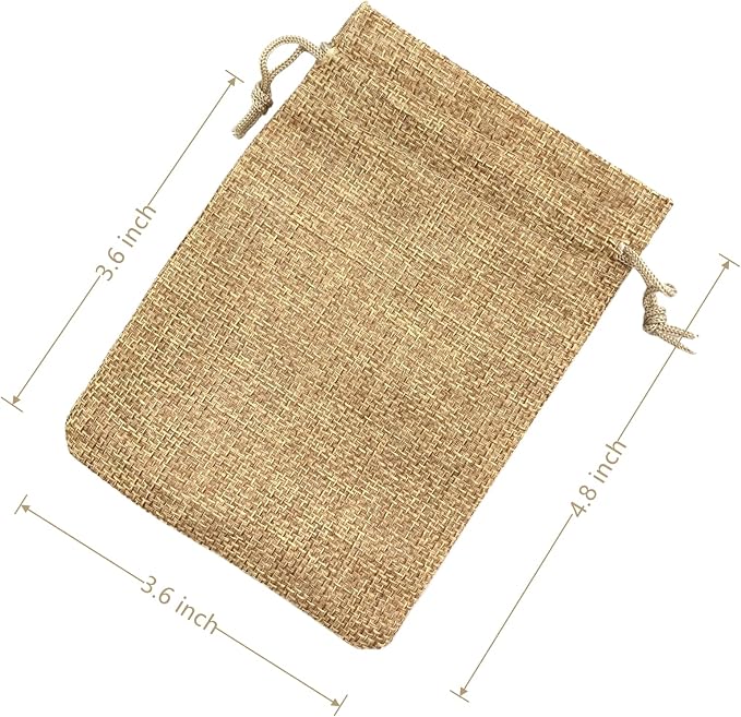 Palmhomee Pack Of 25 Burlap Gift Bags - Image 3