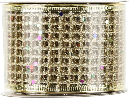MEEDEE Champagne Gold Glitter Ribbon - Image 9