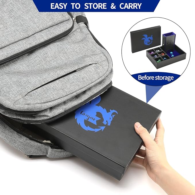 3 in 1 Dice Tray with Lid, Portable Dice Box Storage - Image 6