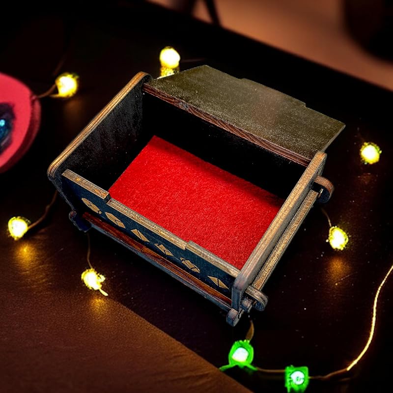 Dice Box - BLACK - 6x4x3 Also holds jewelry and great - Image 7