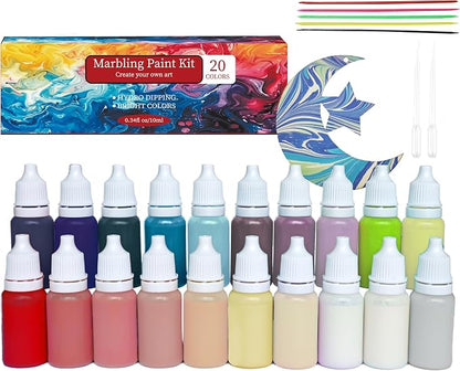 27PCS Water Marbling Painting Kit, Christmas Water Paint by DGAGA