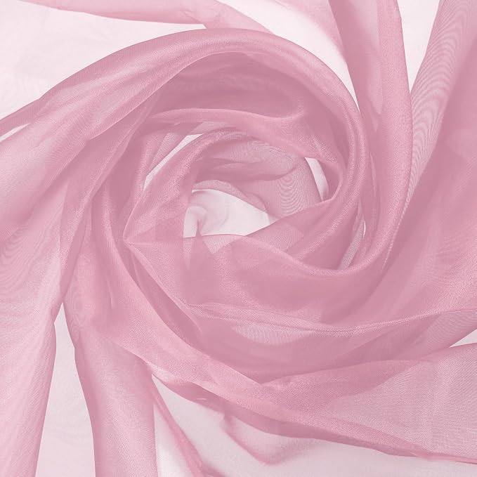 MECCANIXITY Iridescent Sheer Organza Fabric, 2 Yards x 59 Inches Solid by MECCANIXITY