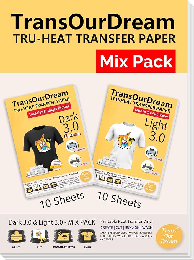 TransOurDream Iron on Heat Transfer Paper by TransOurDream