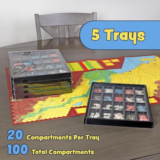Toy Vault Wargaming Magazine Counter Trays; Flat Pack Tray Game Piece Storage - Image 5