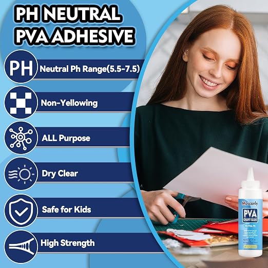 PH Neutral PVA Glue, 8.5 Oz Art Precision Craft Glue, Archival Quality - Image 2