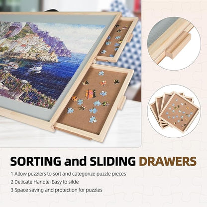 ALL4JIG 2000 Pieces 2-in-1 Tilting & Rotating Puzzle Board - Image 4