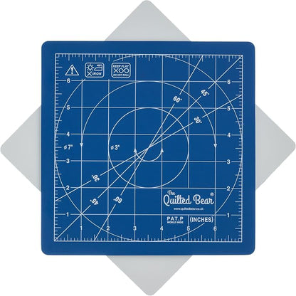The Quilted Bear Rotating Cutting Mat 7" x 7" by TheQuiltedBearsProducts