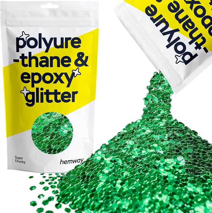 Hemway Polyurethane & Epoxy Resin Glitter 100g / 3.5oz Metallic Crystal Flake by Hemway