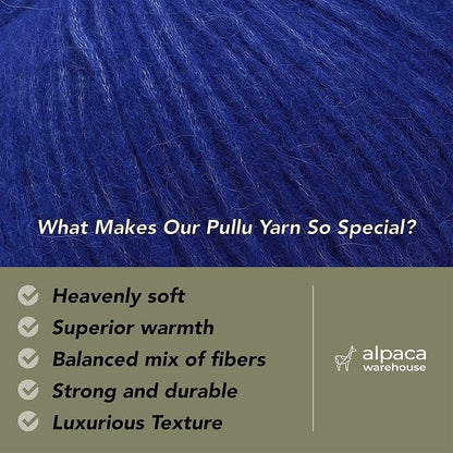 Pullu - Baby Alpaca Merino Wool Yarn Set of 3 Skeins Worsted Weight - Sourced - Image 2
