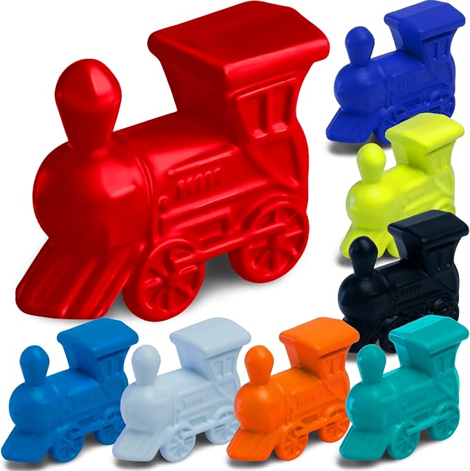 Queensell Set of 10 Metal Mexican Train Trains – Mexican Train Accessories by Queensell