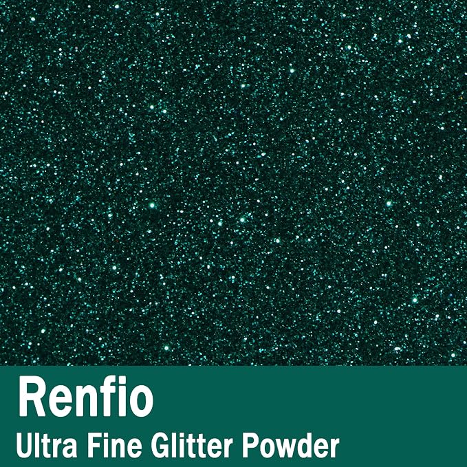 Renfio Ultra Fine Glitter Powder Metallic Resin Glitter 2.11 Oz PET Flakes - Image 2