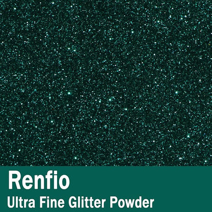 Renfio Ultra Fine Glitter Powder Metallic Resin Glitter 2.11 Oz PET Flakes - Image 2