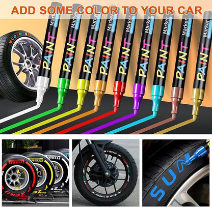 IVSUN Paint Pens Paint Markers, 20 Colors Oil-Based Waterproof Marker Pen Set - Image 3
