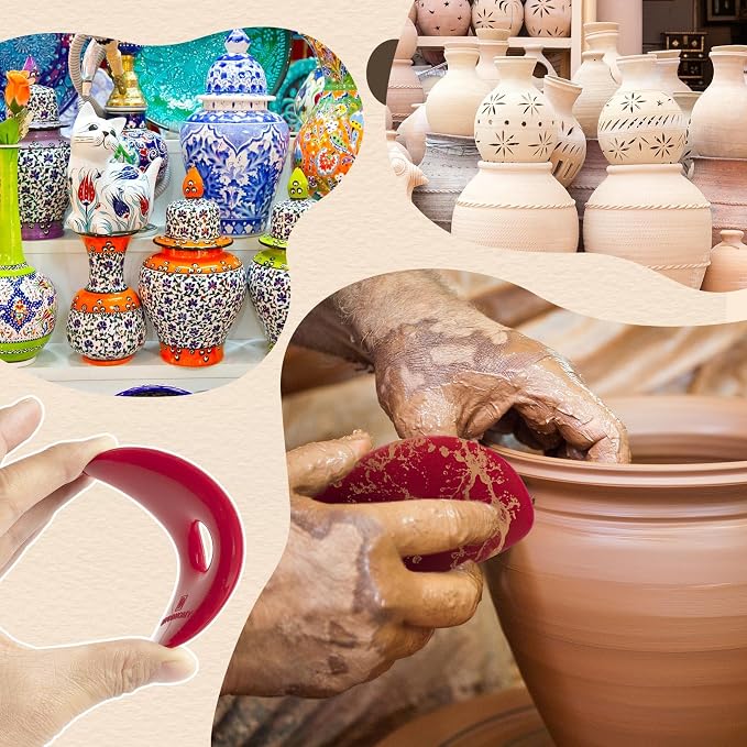 DIYOOHOMY Pottery Ribs for Pottery Tools and Clay Tools, Soft Silicone Ceramic - Image 5