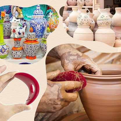 DIYOOHOMY Pottery Ribs for Pottery Tools and Clay Tools, Soft Silicone Ceramic - Image 5