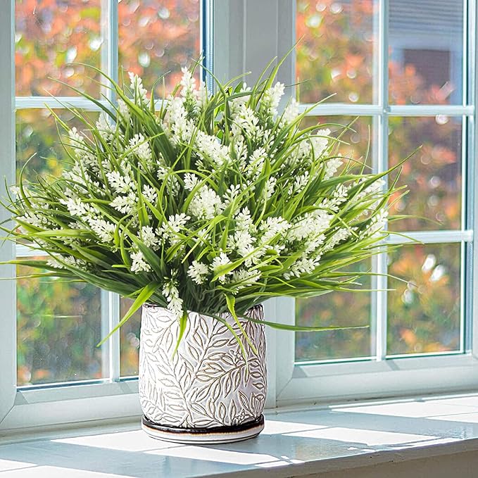 20 Bundles Artificial Plants Outdoor Fake Monkey Grass - Image 3