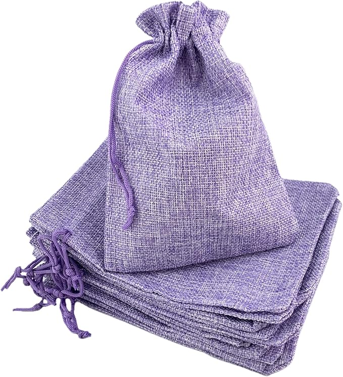 Palmhomee Pack of 25 Burlap Gift Bags by Palmhomee
