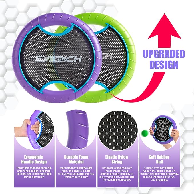EVERICH TOY Trampoline Paddle Ball Set - Image 3