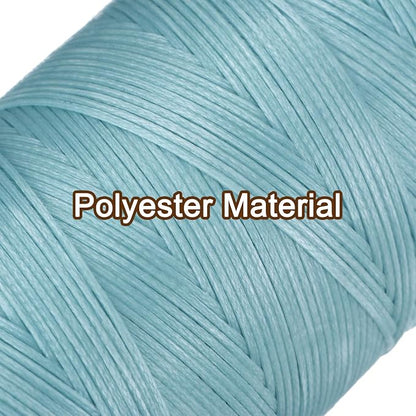 uxcell Leather Sewing Waxed Thread, 284 Yards / 260m 0.8mm 150D Flat Polyester - Image 3