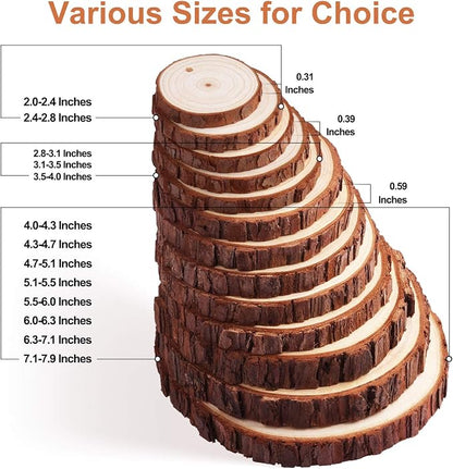 Fuyit Natural Wood Slices - Image 4