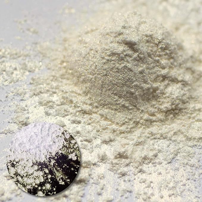 Ceya Interference Mica Powder, 1.8oz/ 50g Ghost Gold Chrome Nail Powder - Image 2