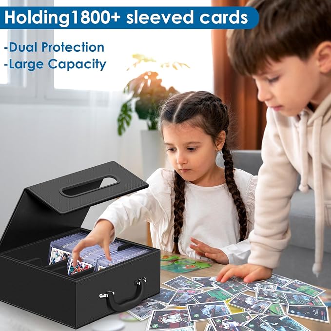110+ Magnetic Card Holder Card Deck Case, Leather Magnetic Closure Commander - Image 7